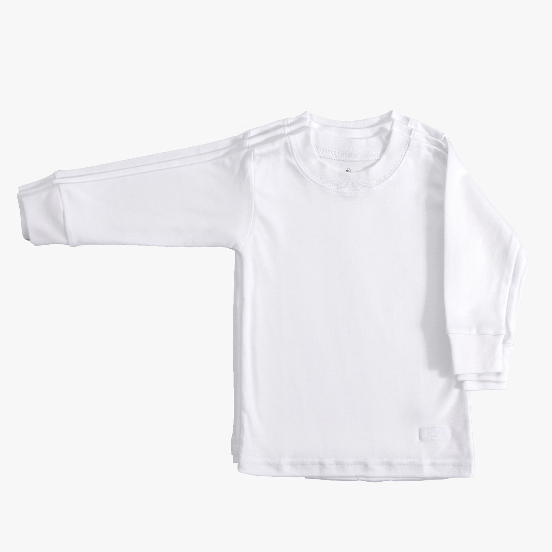 Camiseta Niño manga larga c/puño Blanca